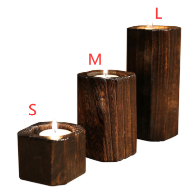Maréa Wooden Candle Holder